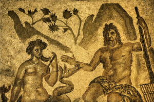 Polyphemus and galatea mosaic